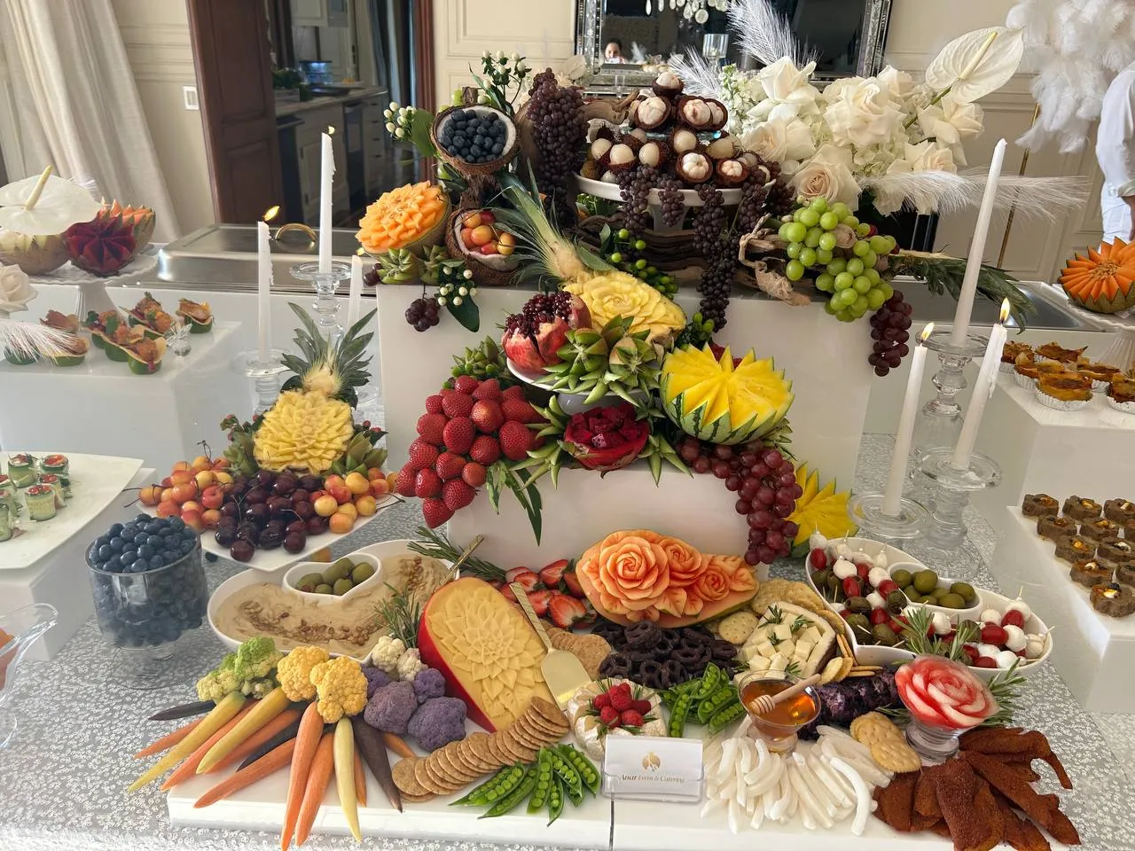 Elegant Fruit Tablescape